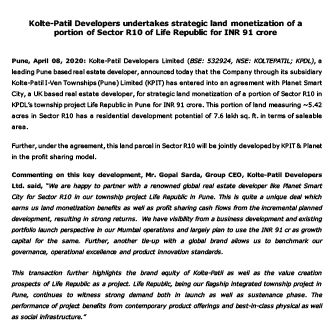 LR Strategic Land Monetization - Life Republic